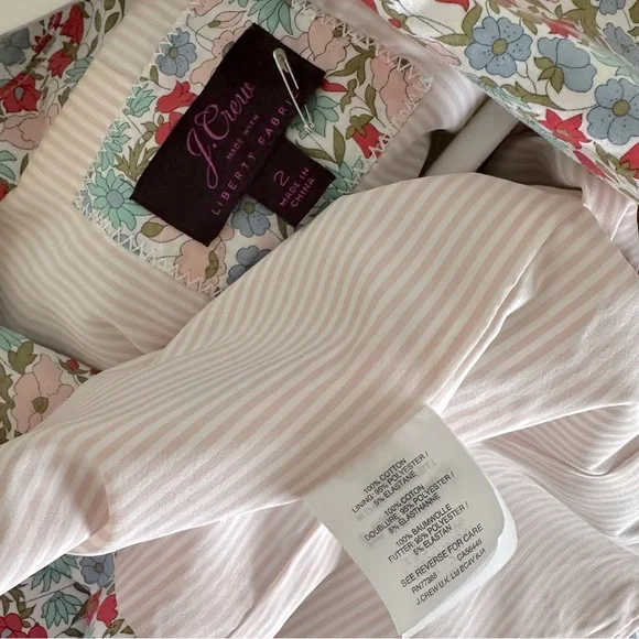 J. Crew Liberty Fabric Campbell Poppy & Daisy‎ Floral Blazer Jacket Womens 2 - Picture 5 of 8